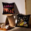 Black S-S-S-Sabbath Band Cushion Cover Pattern Printed Pillowcase For Living Room Sofa Cushion Cover & Bedroom Decor