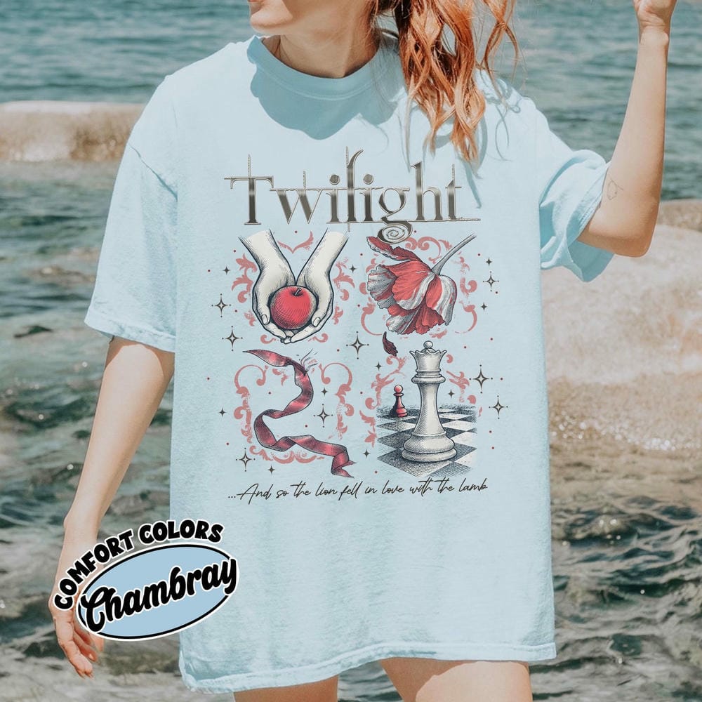 Vintage Dark Academia Bookish Literary Shirt Twilight Inspired Book Cover Aesthetic Comfort Shirt Social Unisex Top Streetwear