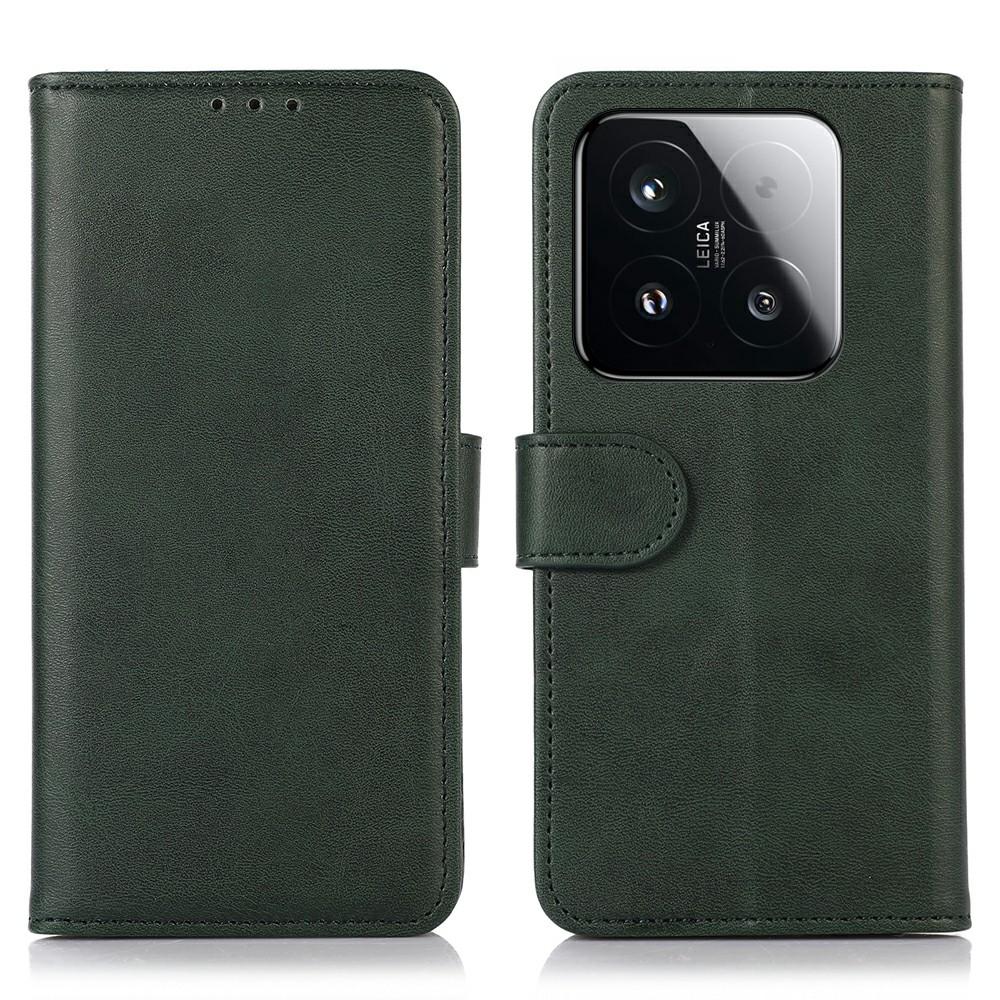 For Xiaomi 15T Case Cowhide Texture Leather Wallet Phone Cover with Stand