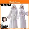 Star Wars Leia Organa Solo Costume de Cosplay Robe Blanche Tenue Pour Adulte Halloween