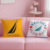 classic fashion brand Nautica Cushion Cover Soft & Easy-Wash Pillow Case – Versatile for Couch, Bed, Travel and Office
