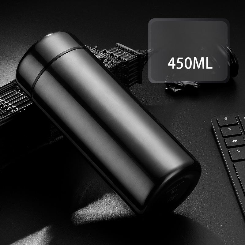 

Кружка из нержавеющей стали, индивидуальная простая мужская деловая прямая чашка 320ml чёрный