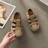 Platform Shoes Roman Sandals Women's Shoes Spring and Summer New Versatile Flat-bottomed Slippers Beach Pig Cage Shoes