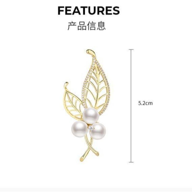 1Pc Delicate Leaves Brooch for Women Men Fashion Plant Flower Pins Brooches Jewelry Trendy Accessories Party Gifts