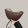 Dumpling bag women's new messenger bag leather women's bag fashion commuting high-end commuting croissant bag