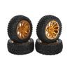 4Pcs 1Celsius10 Scale RC Car Wheels and Tires Aluminium Alloy Wheel   Rubb  Tires for 1Celsius10 Remote Control Car
