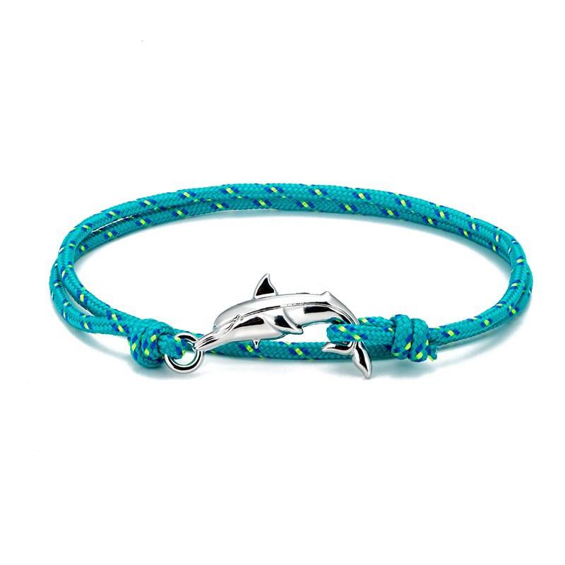 Little Fresh Dolphin Couple Bracelet Multi-Circle Adjustment Jewelry Ocean Series