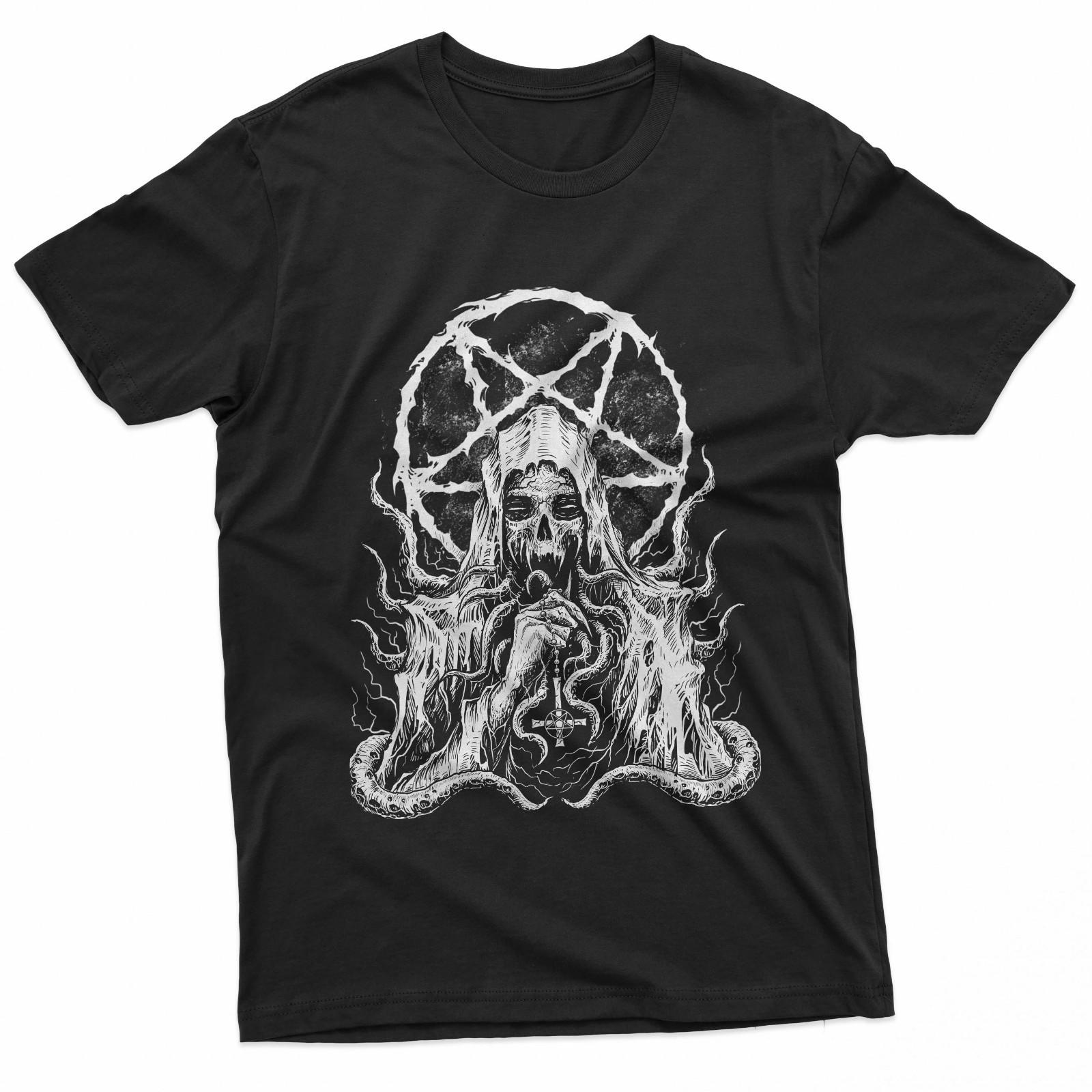 

Dark Occultist Inverted Cross Tentacle Horror Metal T-Shirt 5XL різнокольоровий