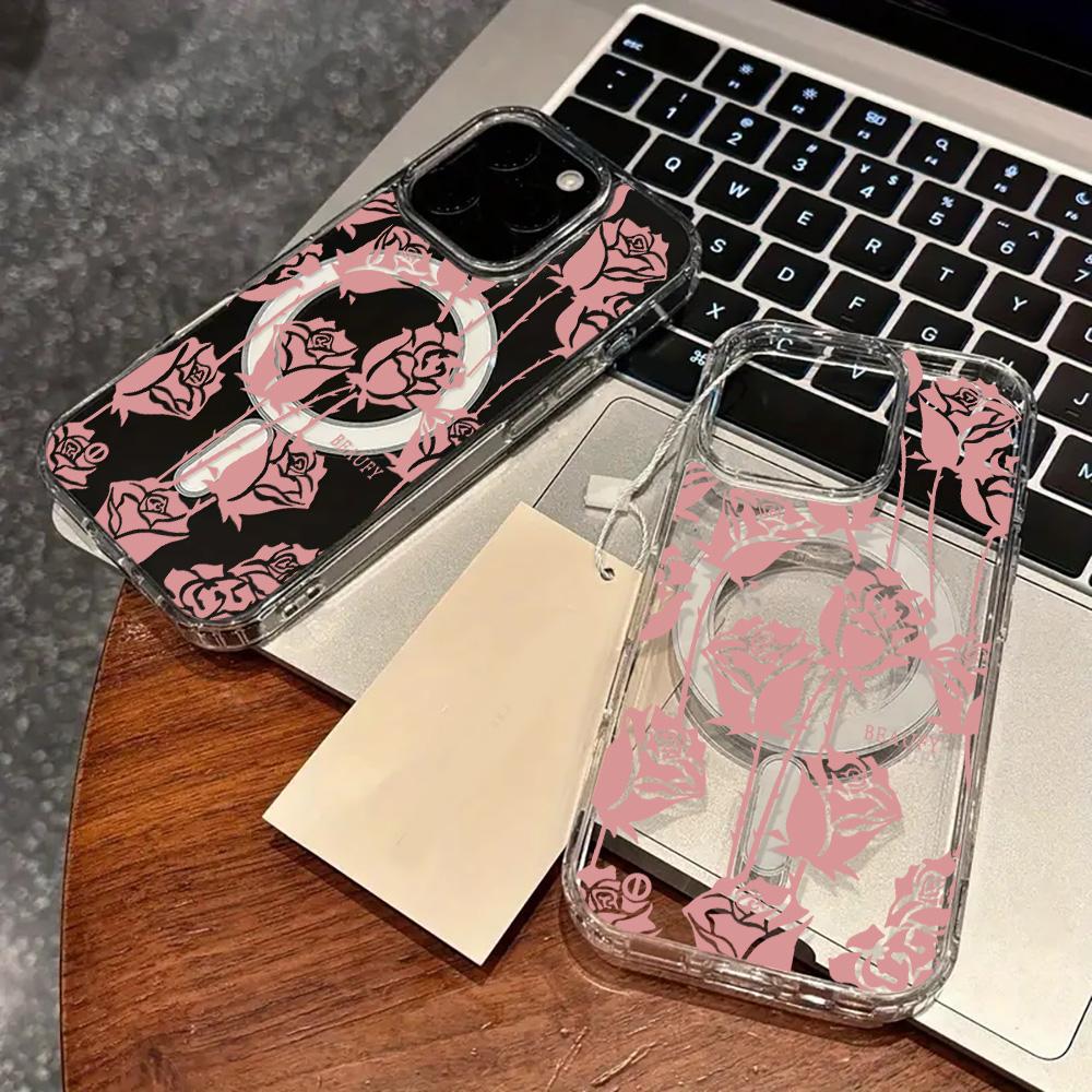 Magnetyczne etui na telefon dla iPhone 11 12 13 iPhone 13 14 15 Pro 15 16 Pro Max Samsung A15 A16 A25 A26 A55 A56 S25 S24 S22 S23 Ultra S25 Edge