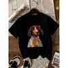 Frühling und Sommer neue Damen Rundhals 3D-Druck modisches Sommer kurzärmeliges Sommer Freizeit T-Shirt