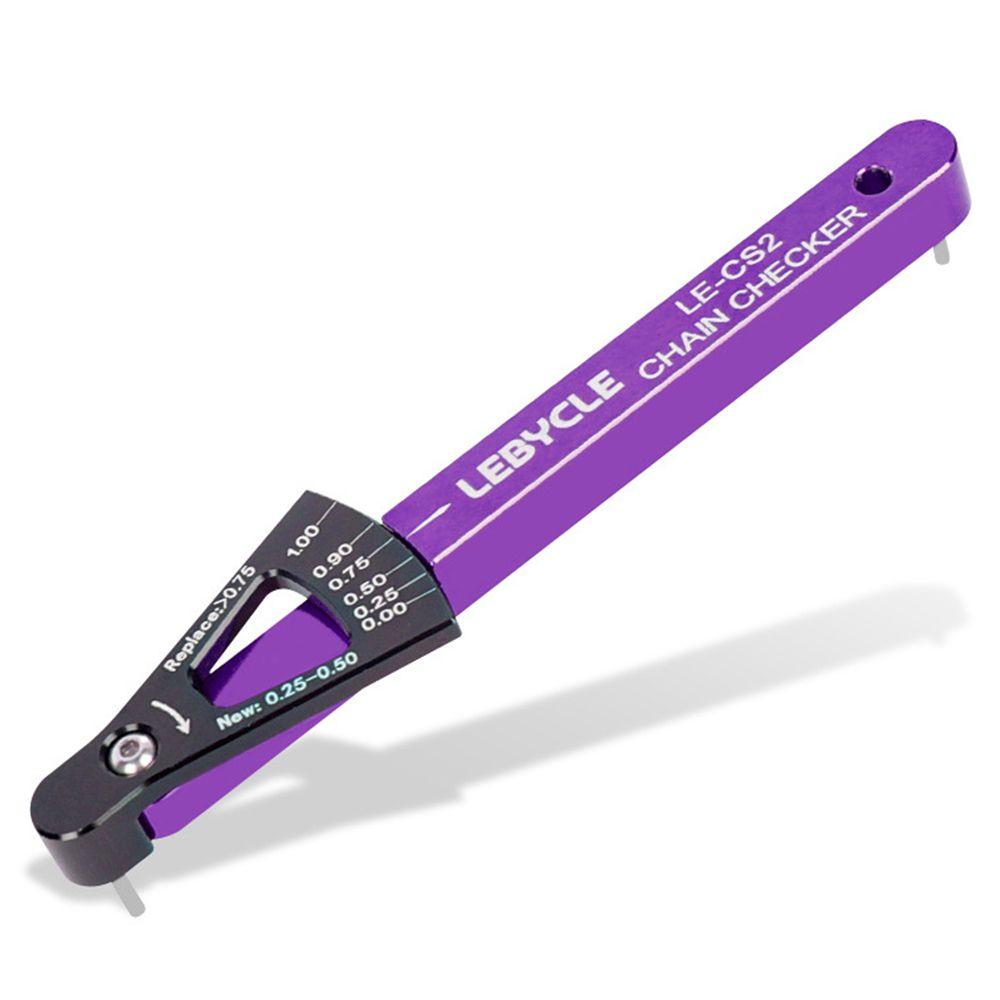 

Bike Chains Gauge Measurement Bicycle Tool Chain Wear Indicator Chain Checker Kits Bike Chain Gauge фиолетовый