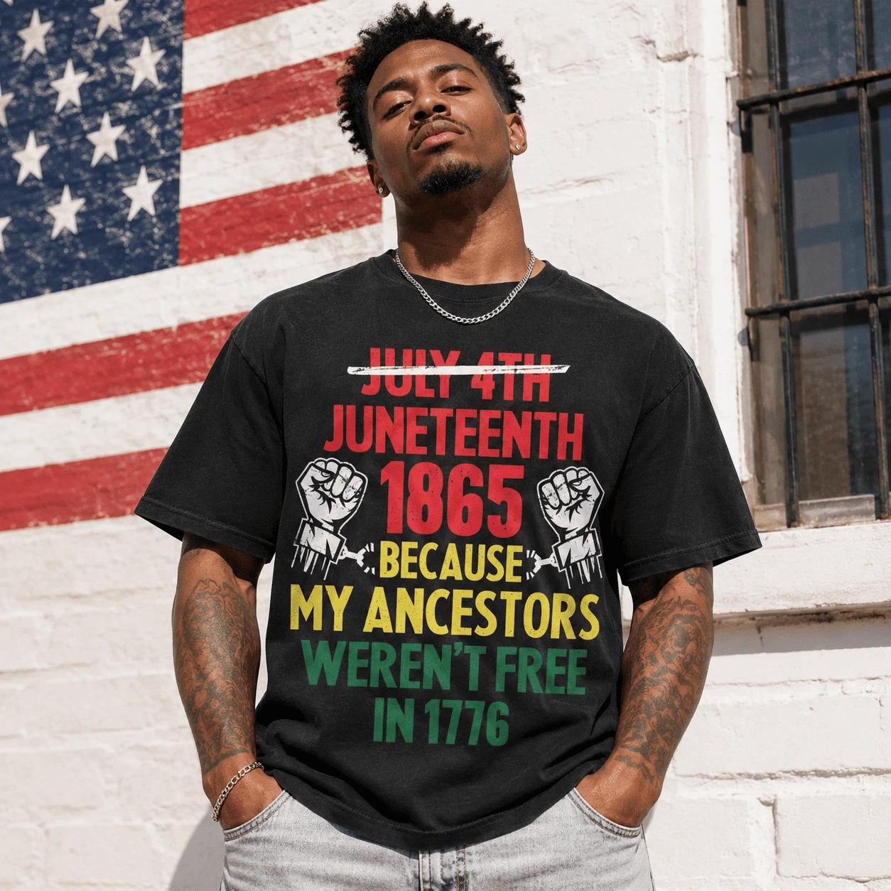 Juneteenth 1865 Black Freedom Jubilee Day Pride Men s Graphic T-Shirt XS