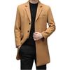 New Woolen Coat Men's Woolen Suit Casual Jacket Medium and Long