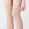 Elastische Baumwoll-Kniewärmer für Damen Herren Atmungsaktiver Beinwärmer Kniebandage Kniepolster Bein-Kompressionsmanschette für Radfahren Laufen Sport