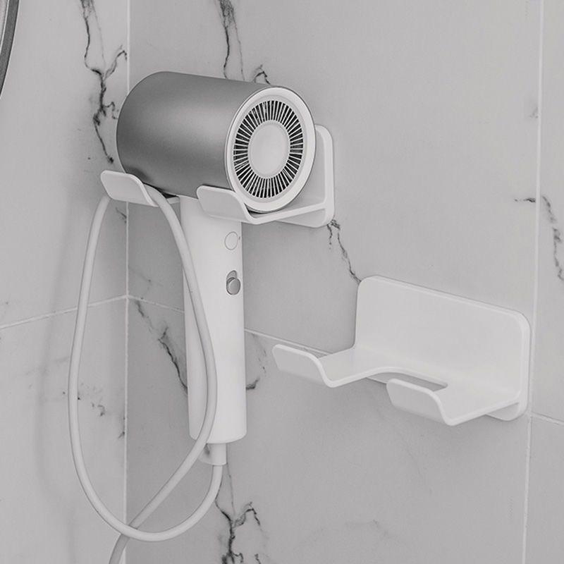 Hair Dryer Storage Rack Non Perforated Bathroom Household Hair Dryer Holder Bathroom Air Duct Wall Hanging Rack Minimalist
