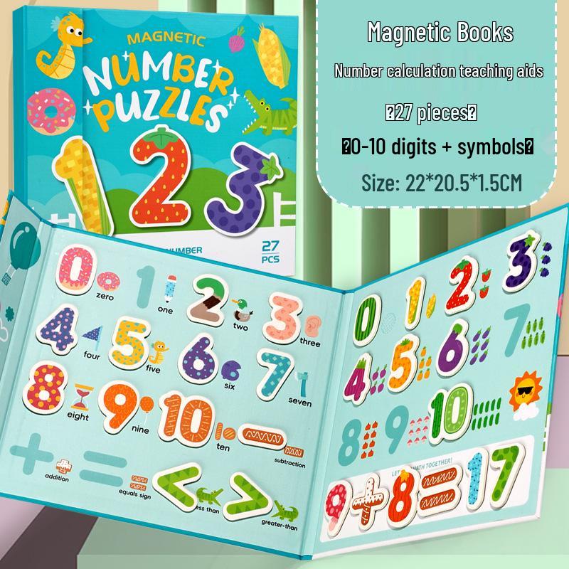 Magnetic Alphabet Puzzle & Book Set for Early English Learning