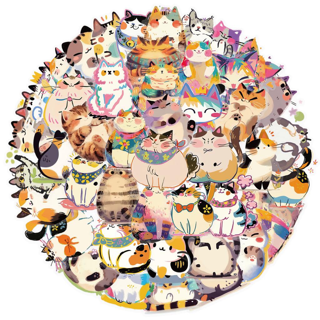 50 Pieces of Stickers for Decorating Cute Phone Cases, Computers, Water Bottles and PET Stickers