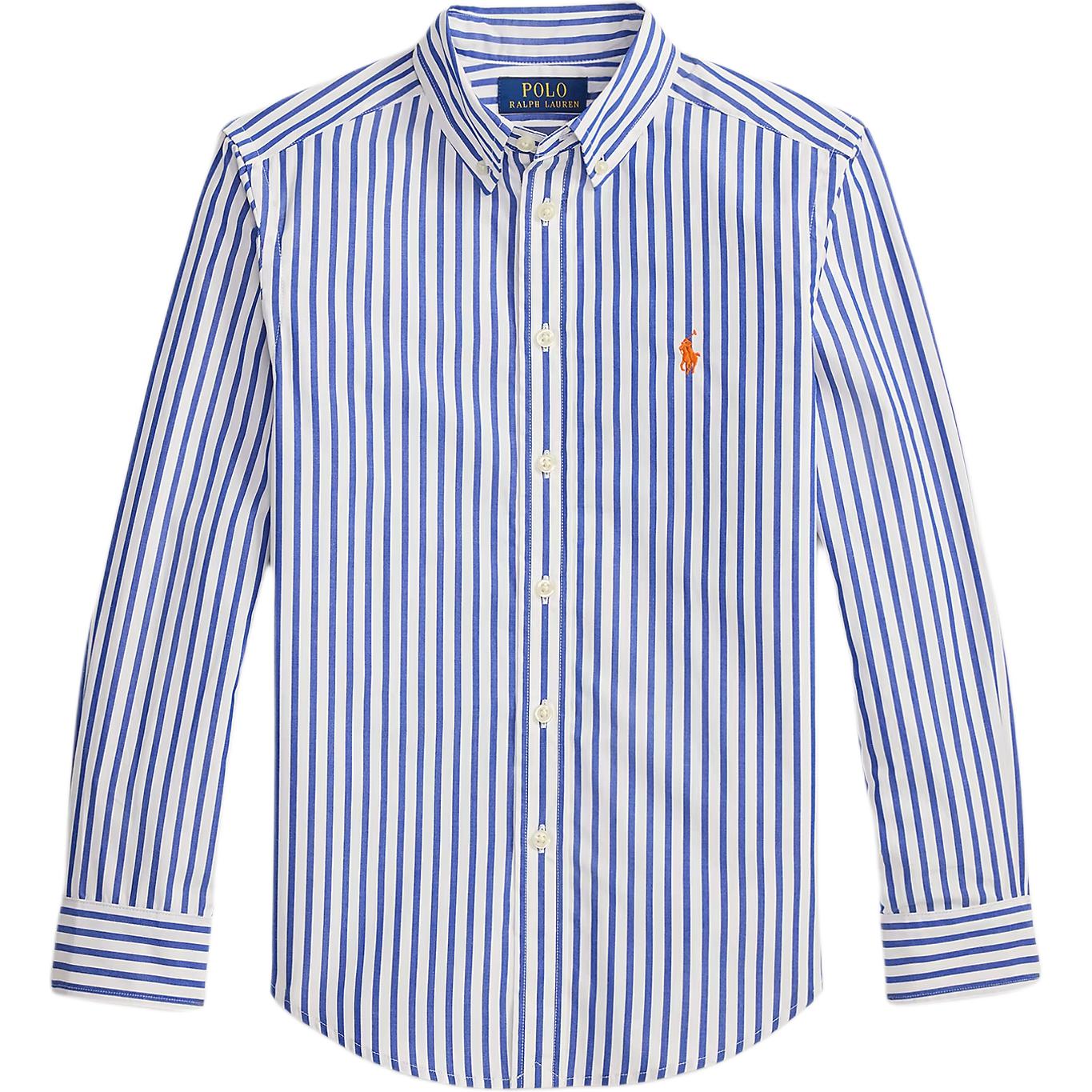 

Polo Ralph Lauren Casual Shirt Embroidered Striped Cotton Kids Kids shirts 323979319-500 XL