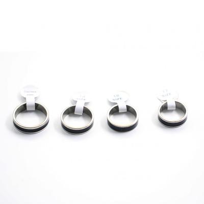 Women Men Simple Wedding Engagement Stainless Steel Finger Ring Band Jewelry MIT