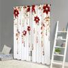 2PCS Digital Printed Curtains, Velvet Flower Pendant Luxurious Floral, Window Treatments for Living Room Bedroom Home Decoration