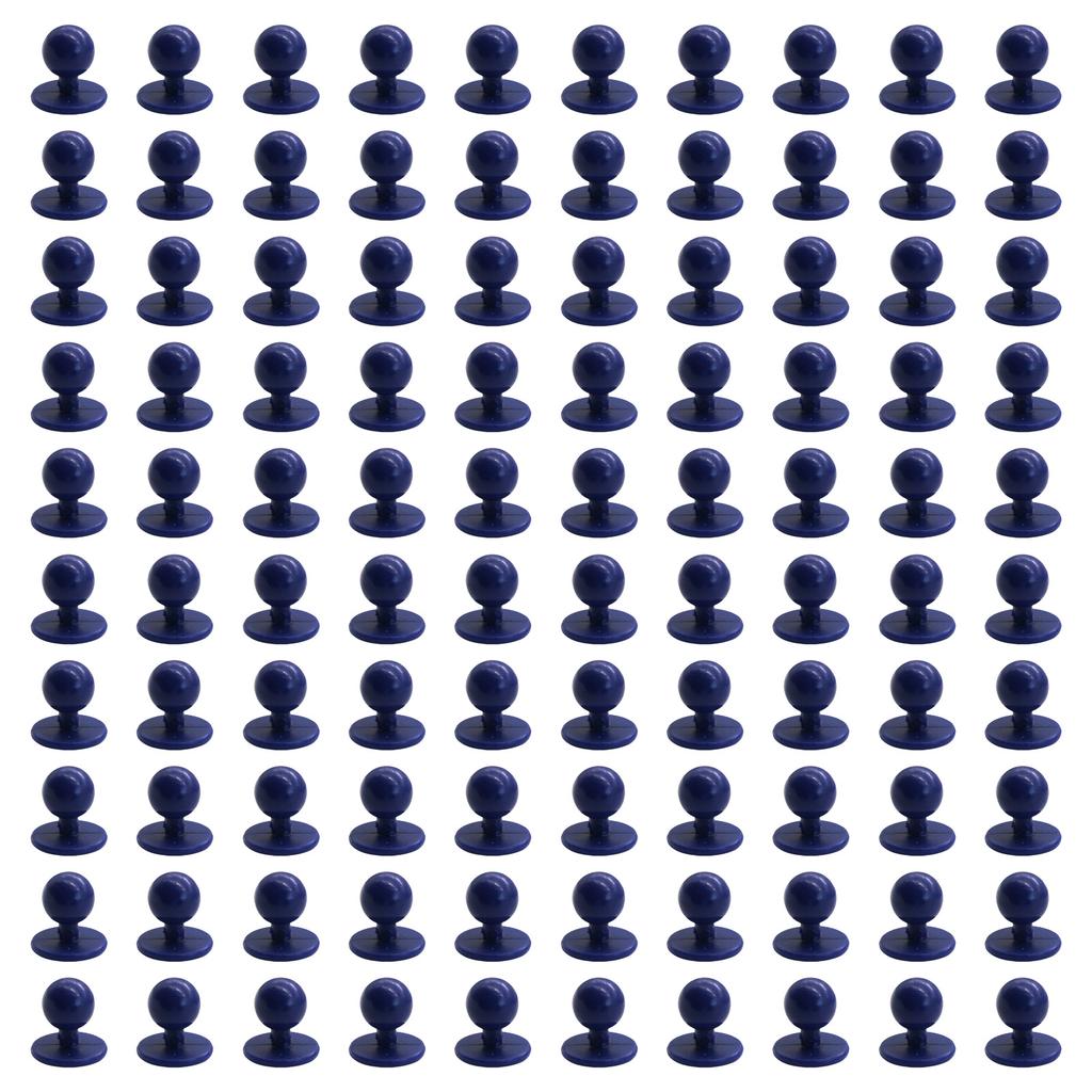 Pack Of 100 Chef Uniform Ball Buttons Nylon Plastic Round Buttons For Professional Kitchen Chef Clothing Accessories