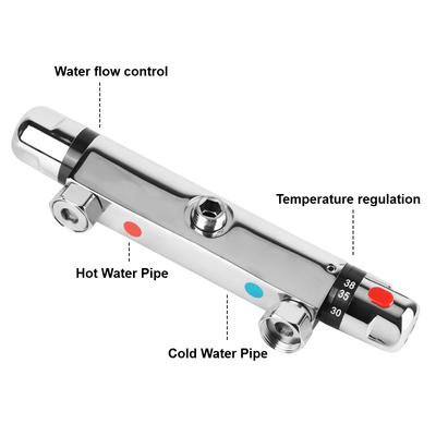 Bathtub Faucet Bathroom Tool Bathroom Mixing Valve Thermostatic Shower Water Faucet Hot And Cold Mixer Thermostatic Tap