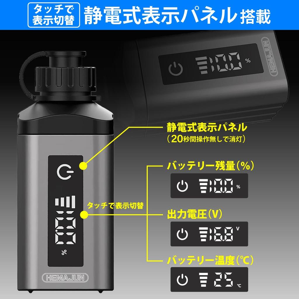 HEMAJUN DX35 3500mAh Charger for Daiwa and Shimano Electric with Electrostatic Display BMS PSE and Protective Pouch 14.8V Reels, Panel, Protection,