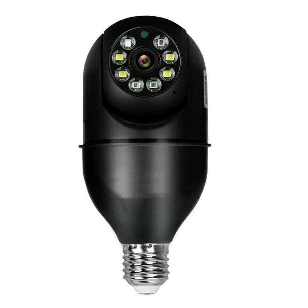 Full HD 1080P Security Monitoring Camera 360 ° Rotation Automatic Tracking Panoramic Light Bulb Camera Wireless WiFi