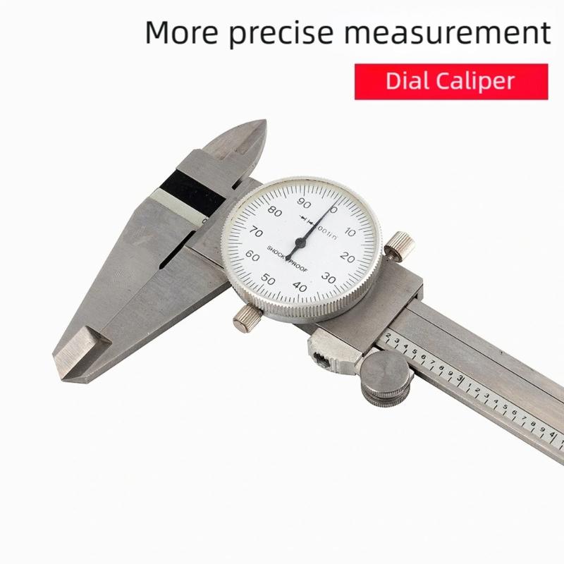 Professioneller Edelstahl-Messschieber 8 Zoll Klare Skala Nonius-Messschieber Industrielles Messinstrument