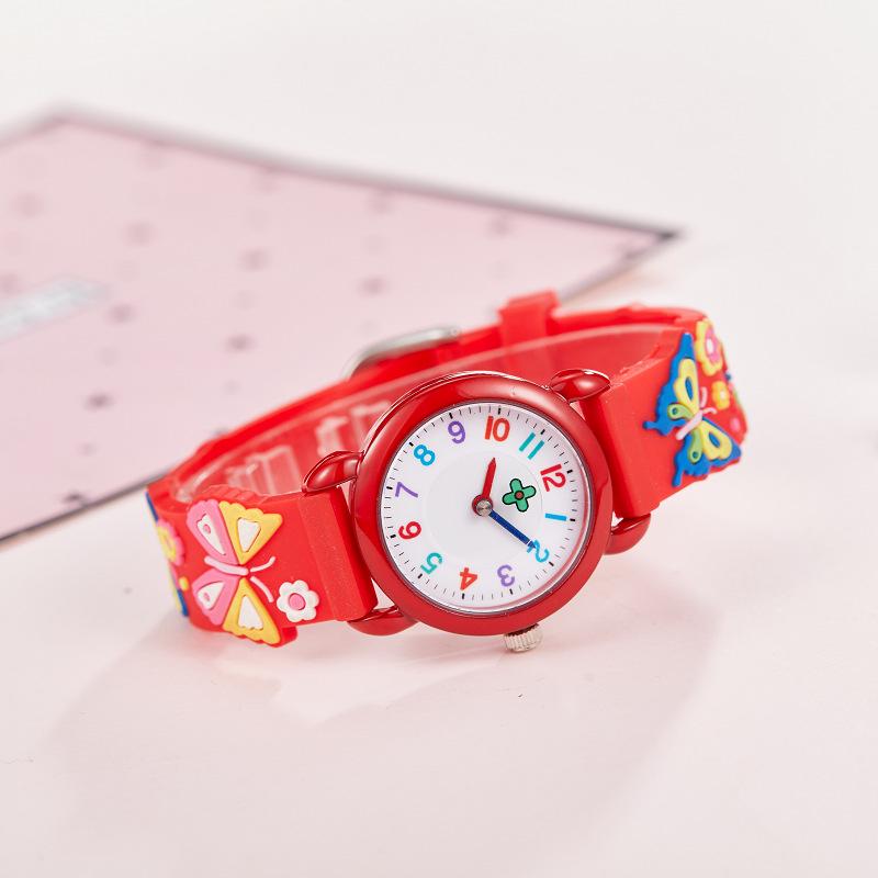 Waterproof Silicone Strap Quartz Watch for Primary School Students