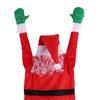 Vánoční závěsná dekorace Santa Clause Velký lezoucí Santa Claus Vánoční závěsná ozdoba pro venkovní okap, okno, zeď, balkonová dekorace