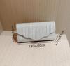 Ladies Glitter Envelope Clutch Bag Fashion Delicate Shining Detachable Chain Crossbody Bags Underarm Shoulder Bag Trendy Handbag
