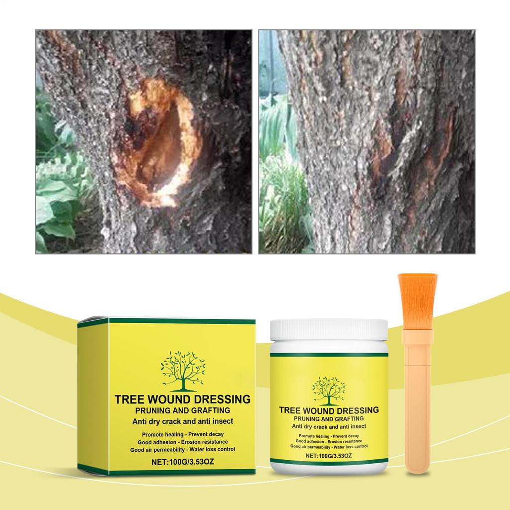 Baumwundverband Schnittpaste Pfropfwachs 100g Pflanzenspachtel für Winterschutz Pflege Holz Obst Außen