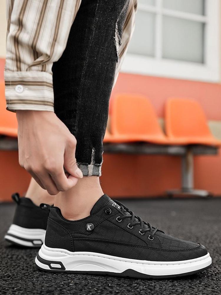 Fashion Man Shoe With Laces Gray Spring Autumn Sneakers High Quality Fashion 2025 Low Price Classic Original Hiking Casual Shoes for Men