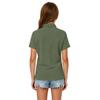 Girls' Short Sleeve School Uniform T-Shirt Casual Dress Top for Everyday Wear