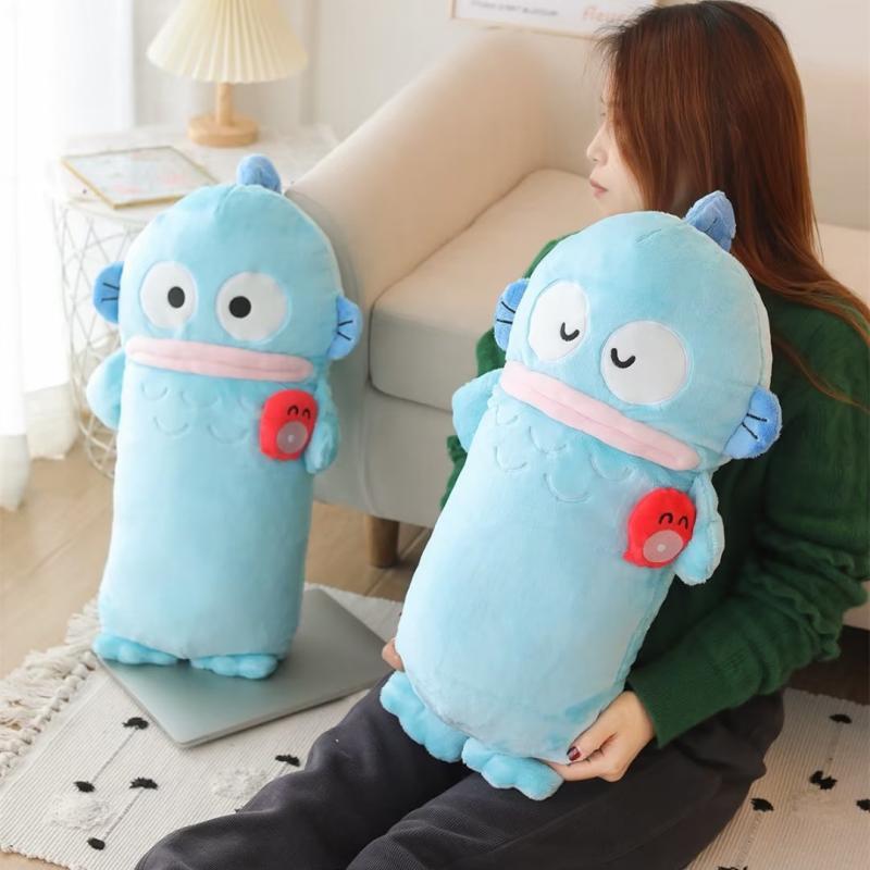 50cm Cute Hangyodon Long Cushion Stuffed Anime Cartoon Throw Pillow Sofa Bed Back Cushion Home Decor Xmas Gifts