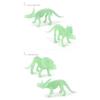 12Pcs Luminous Dinosaur Fossil Skeletons Simulation Tyrannosaurus Rex Brachiosaurus Triceratops