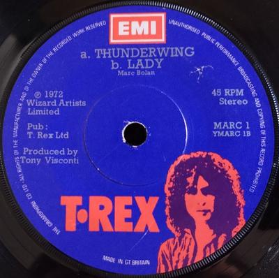 7-Zoll-Schallplatte T. REX Metall-Guru MARC1 T. REX 1972 UK Rock Gebraucht