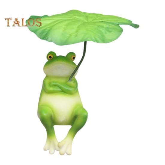 

Украшение в виде зонтика-лягушки для аквариума, статуэтка-лягушка, декор для улицы, устойчивая к погодным условиям смоляная фигурка-лягушка B