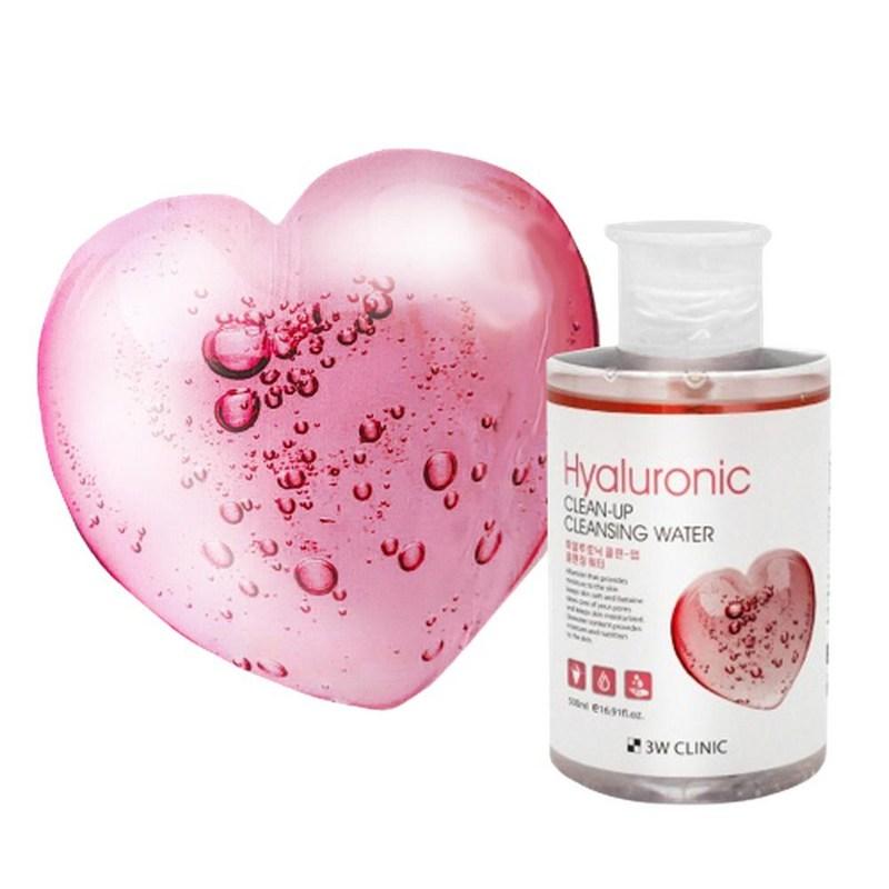 3W Clinic Hydrating Cleansing Water Hyaluronic Acid Cleanser Makeup Remover