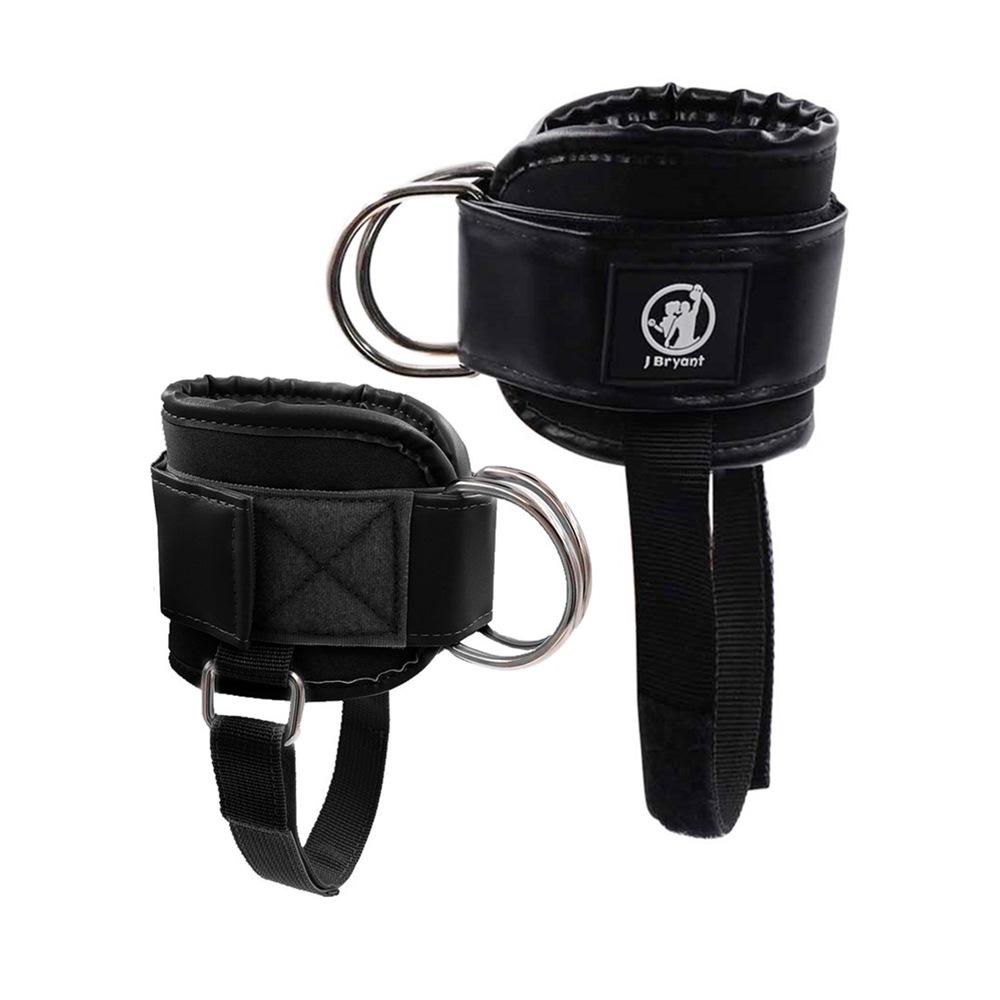 

Модернизированный ремешок на щиколотке с толстой неопреновой подкладкой для тренировок на тросе, откатах, тренировках ягодиц, разгибании ног, тренировка бедер чёрный