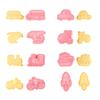8Pcs Cartoon Transports Vehicle Pattern Cookie Cutters Pressable Biscuits Mold