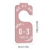 Set of 8 Wardrobe Dividers Wooden Separator Set Baby Clothing Size Age Dividers
