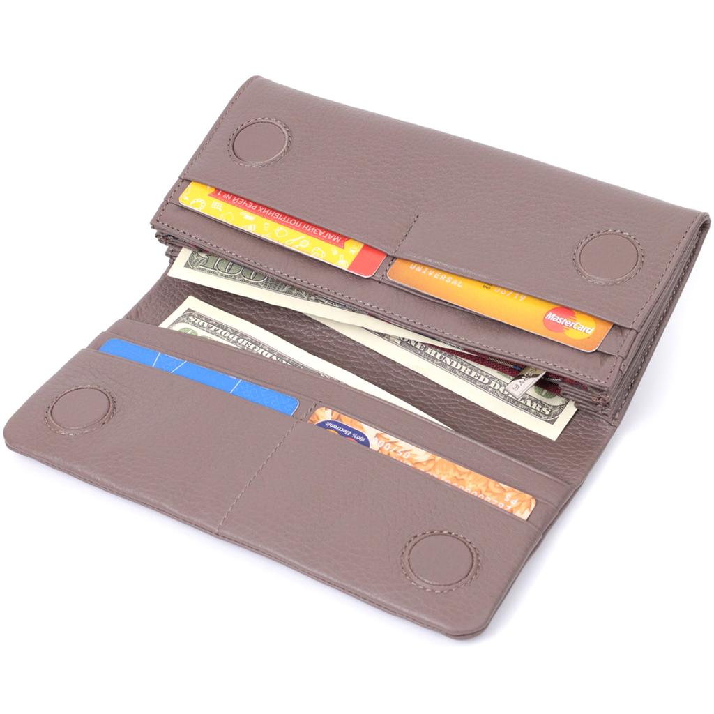 Small Women's Wallet KARYA Wallet 22818 Made of Genuine Leather Beige
