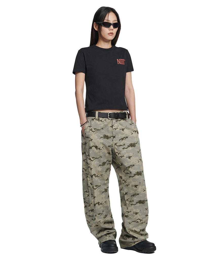 Nomaenyueol Two Face Logo T-Shirt (Woman) - Black