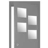 Set of 4 self-adhesive square mirrors