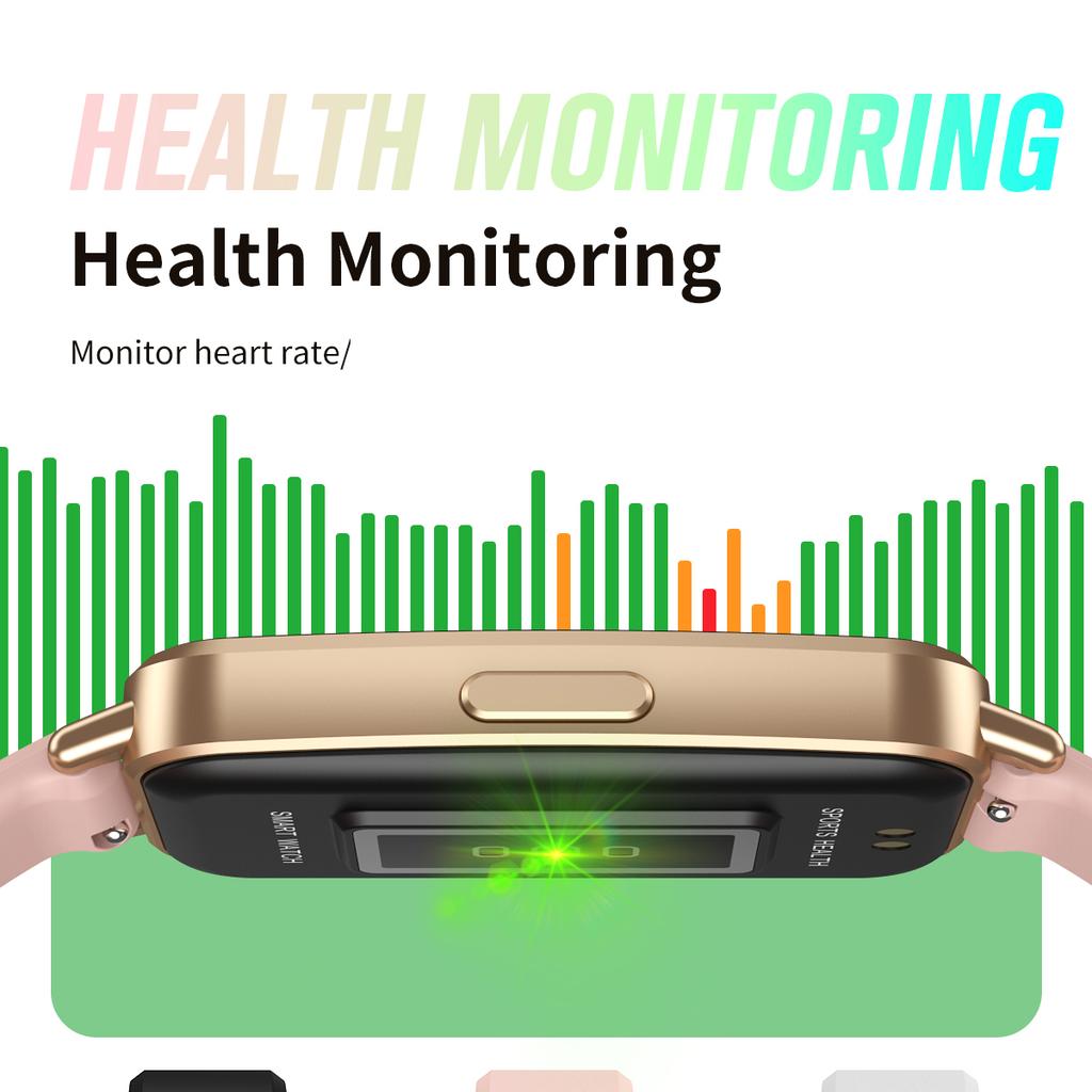 Sports Modes Curved HD Screen Smart Watch Women Blue Tooth Call Smartwatch Waterproof Lady Sleep Health Monitor Message Reminder