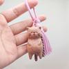 Rotten Cat Blood Cypress Beech Wood Carving: Cute Kitten Bag Charm Pendant Accessory