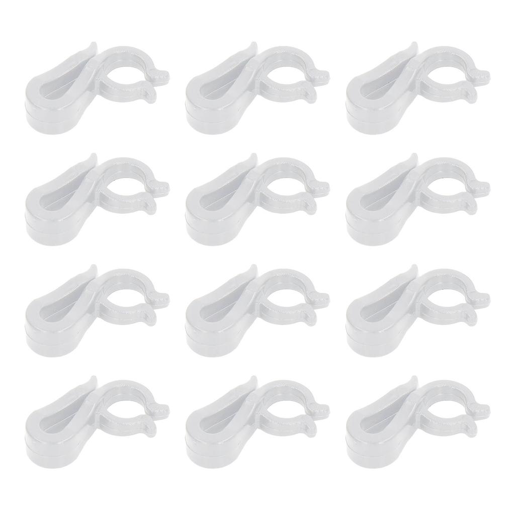 120 Peças Clipes de Luzes de Natal Reutilizáveis de Plástico Impermeável para Pendurar ao Ar Livre Decoração de Festa de Fim de Ano