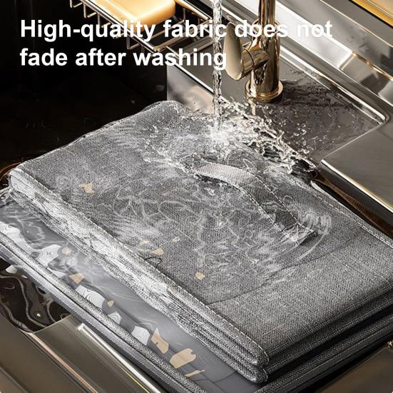 Katlanabilir Kumaş Saklama Kutusu Küp Saklama Kutusu Fermuarlı Kapaklı İstiflenebilir Dolap Saklama Düzenleyici Giysi Yatak Takımı Oyuncaklar Battaniyeler İçin